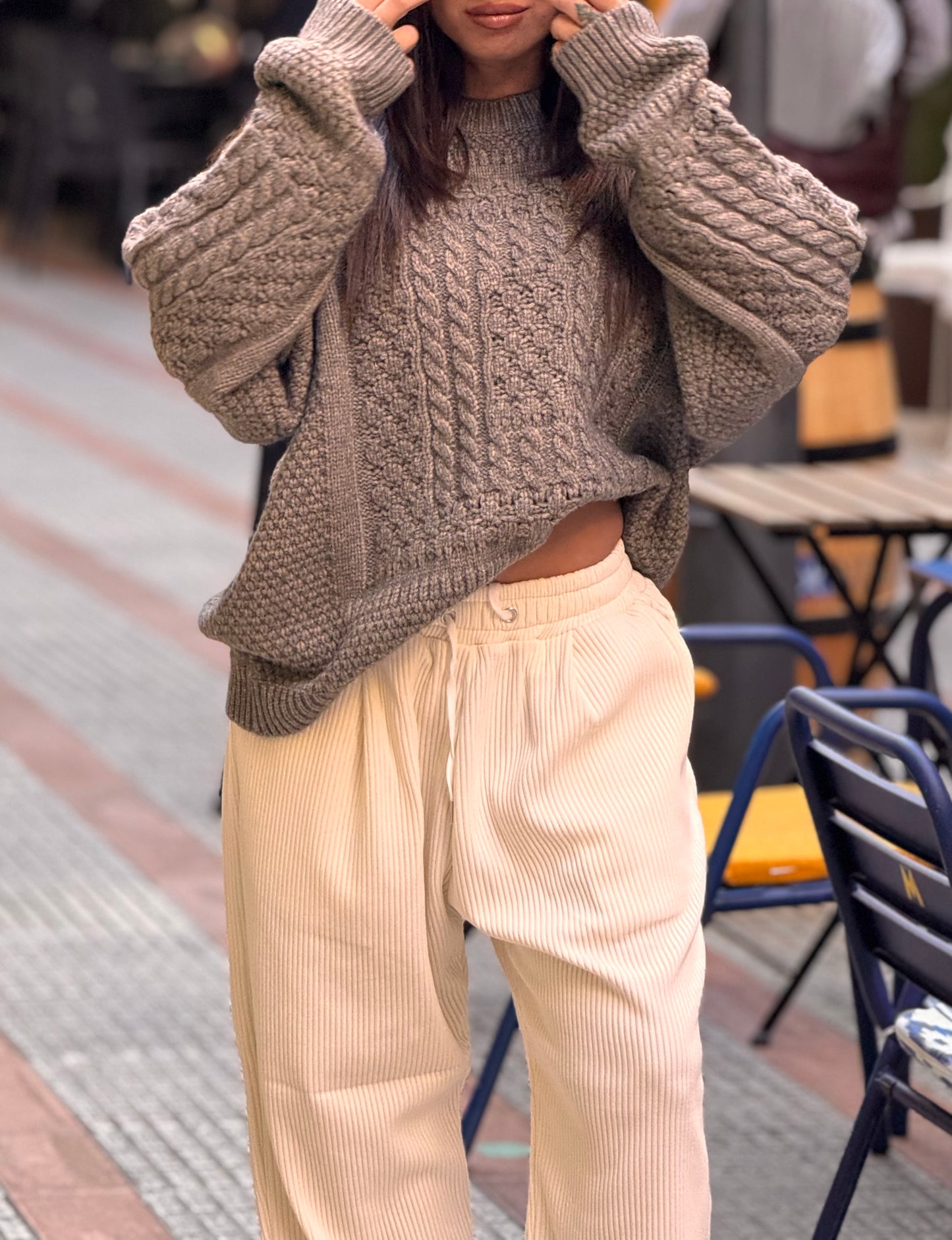 Pantalón pana oversize
