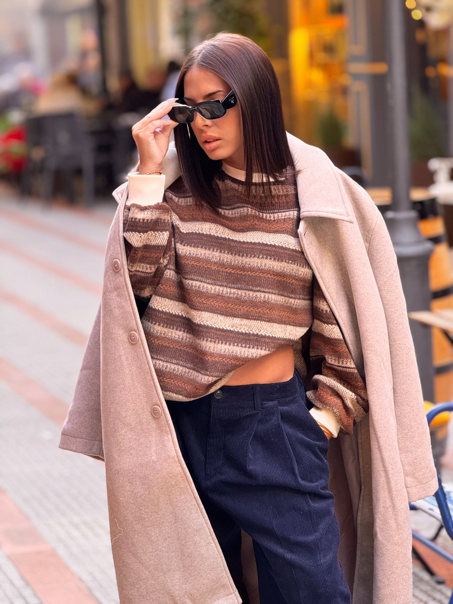 Pantalón pana pinza oversize